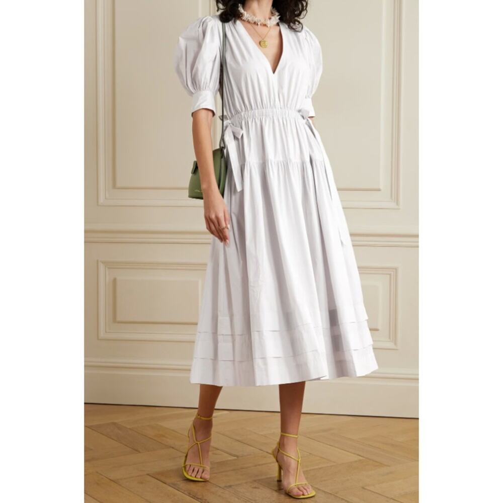 Ulla Johnson Imani Dress Cotton Cottage Retro Preppy Formal Bridal Romantic 2